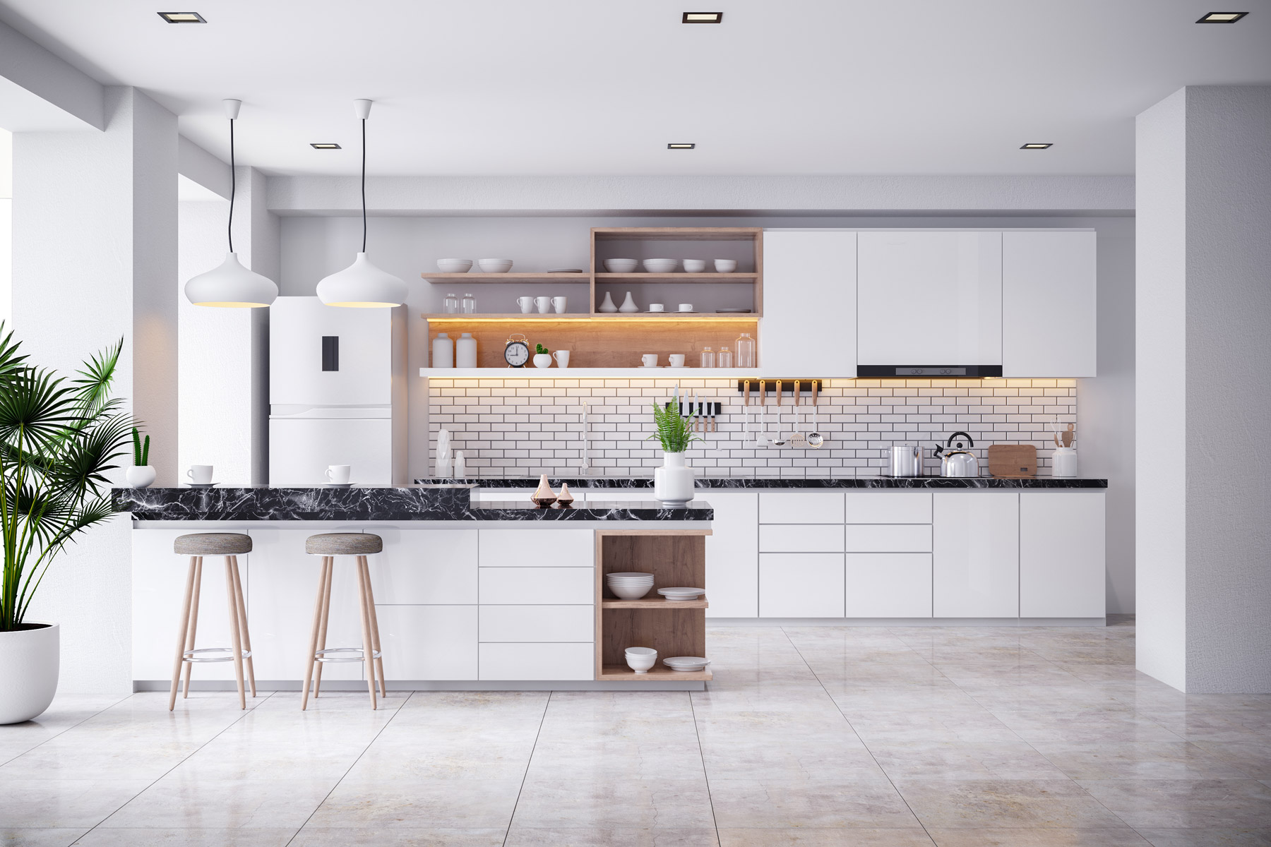 What are the different types of a kitchen renovation?